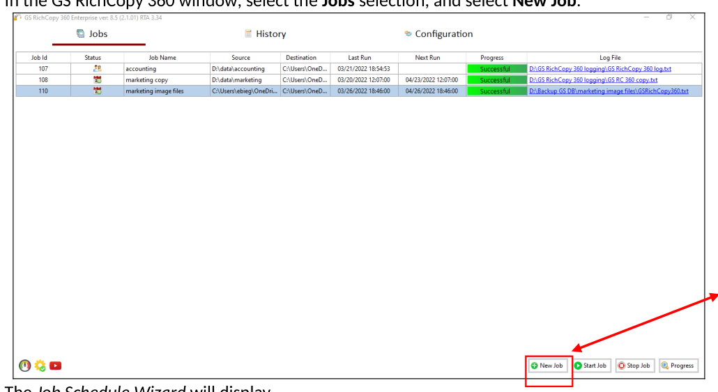 GS RichCopy 360 screenshot