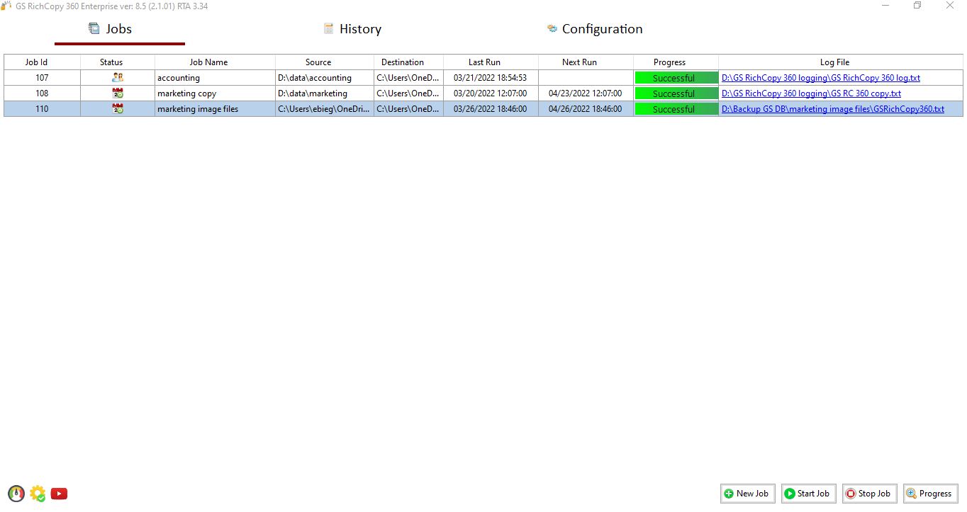 GS RichCopy 360 screenshot