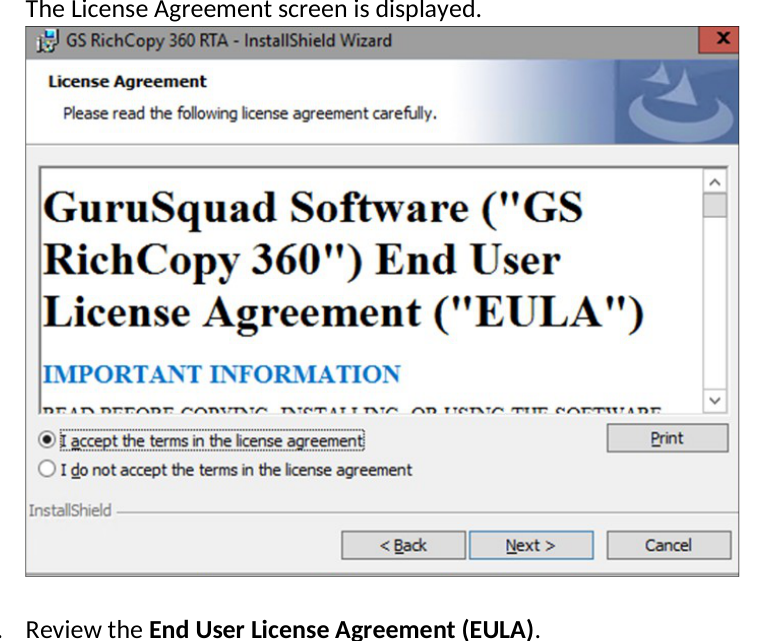 GS RichCopy 360 screenshot