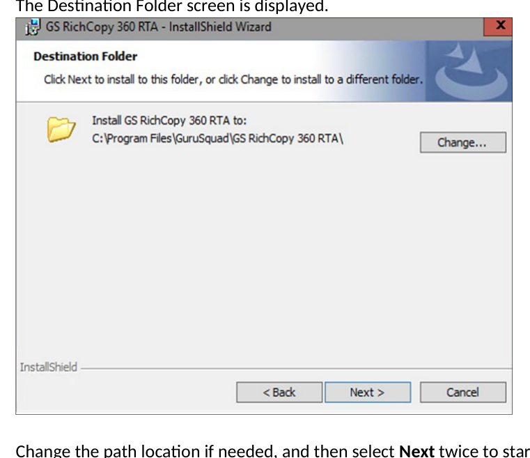 GS RichCopy 360 screenshot