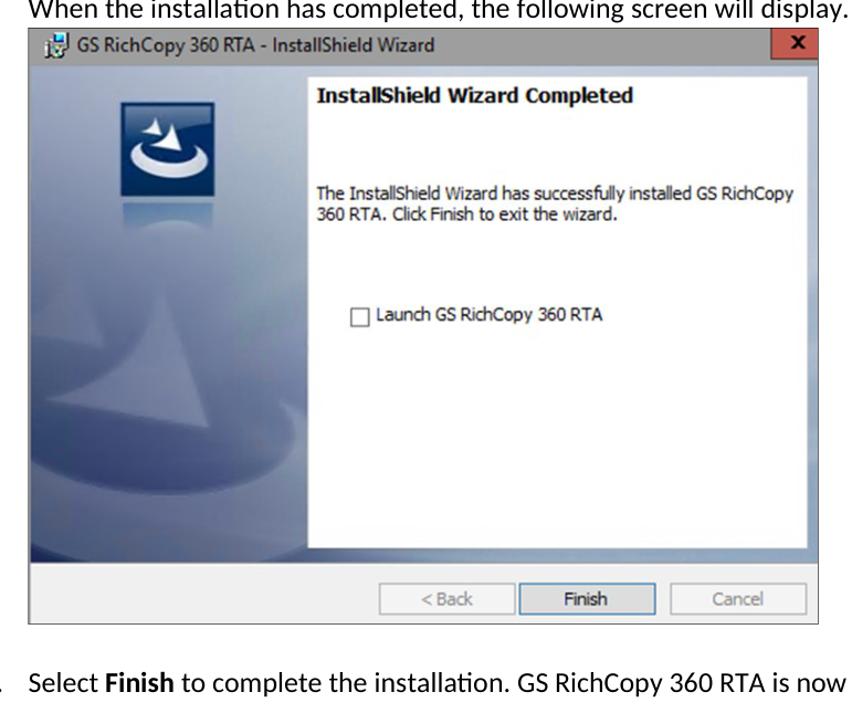 GS RichCopy 360 screenshot