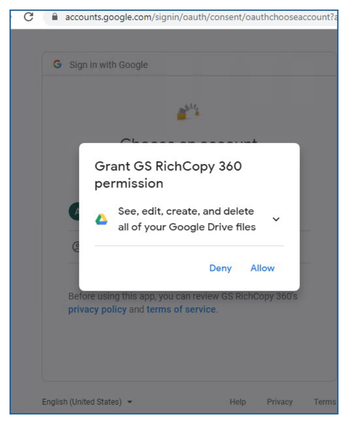 GS RichCopy 360 screenshot