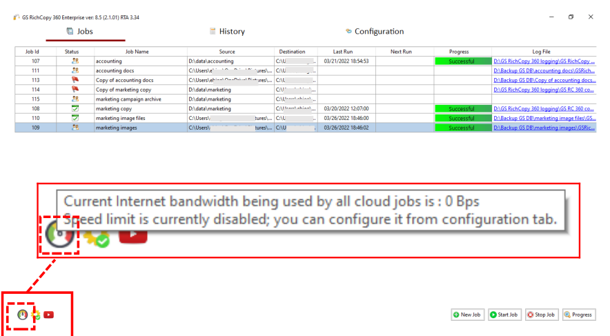GS RichCopy 360 screenshot