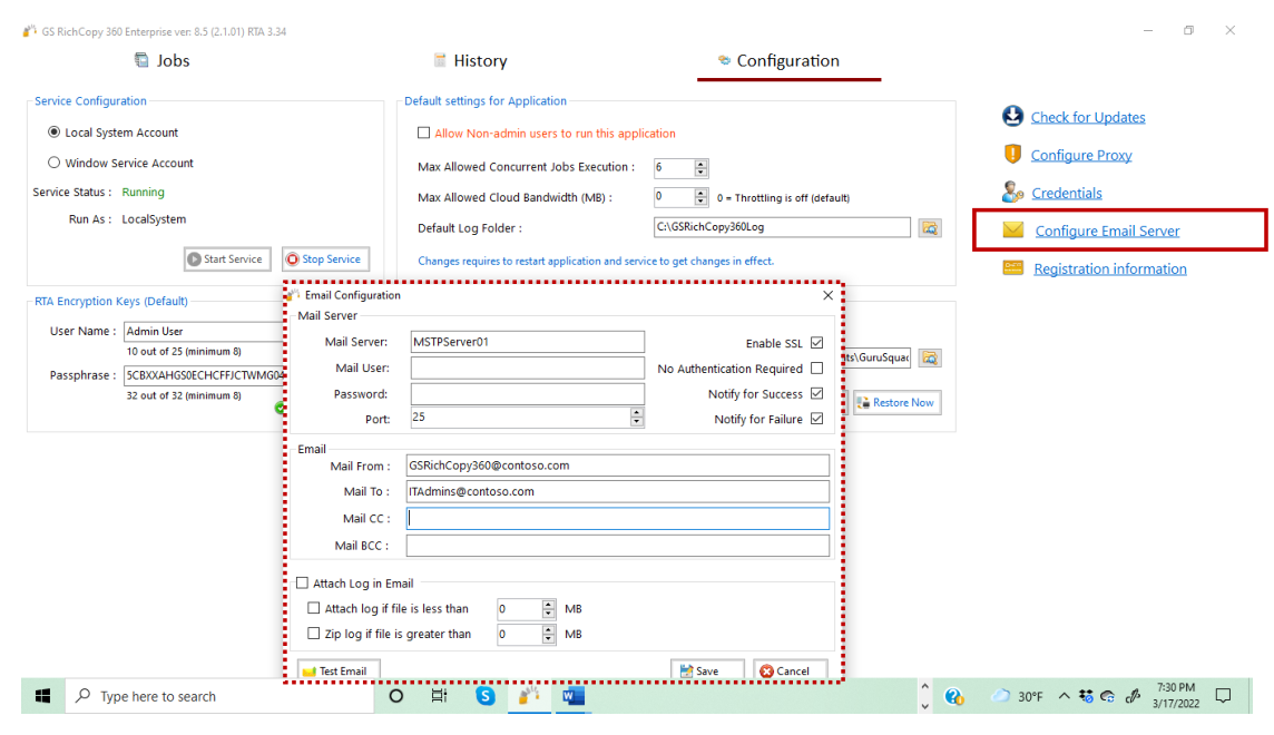 GS RichCopy 360 screenshot