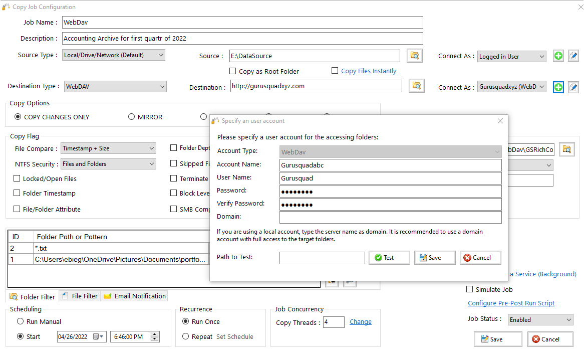GS RichCopy 360 screenshot