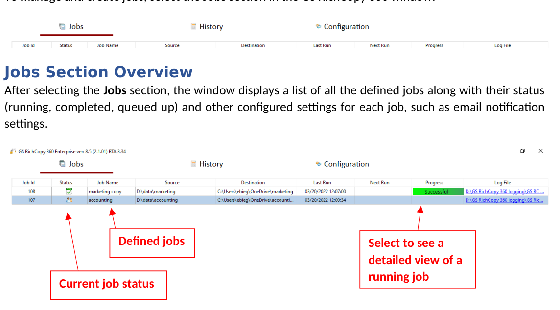 GS RichCopy 360 screenshot
