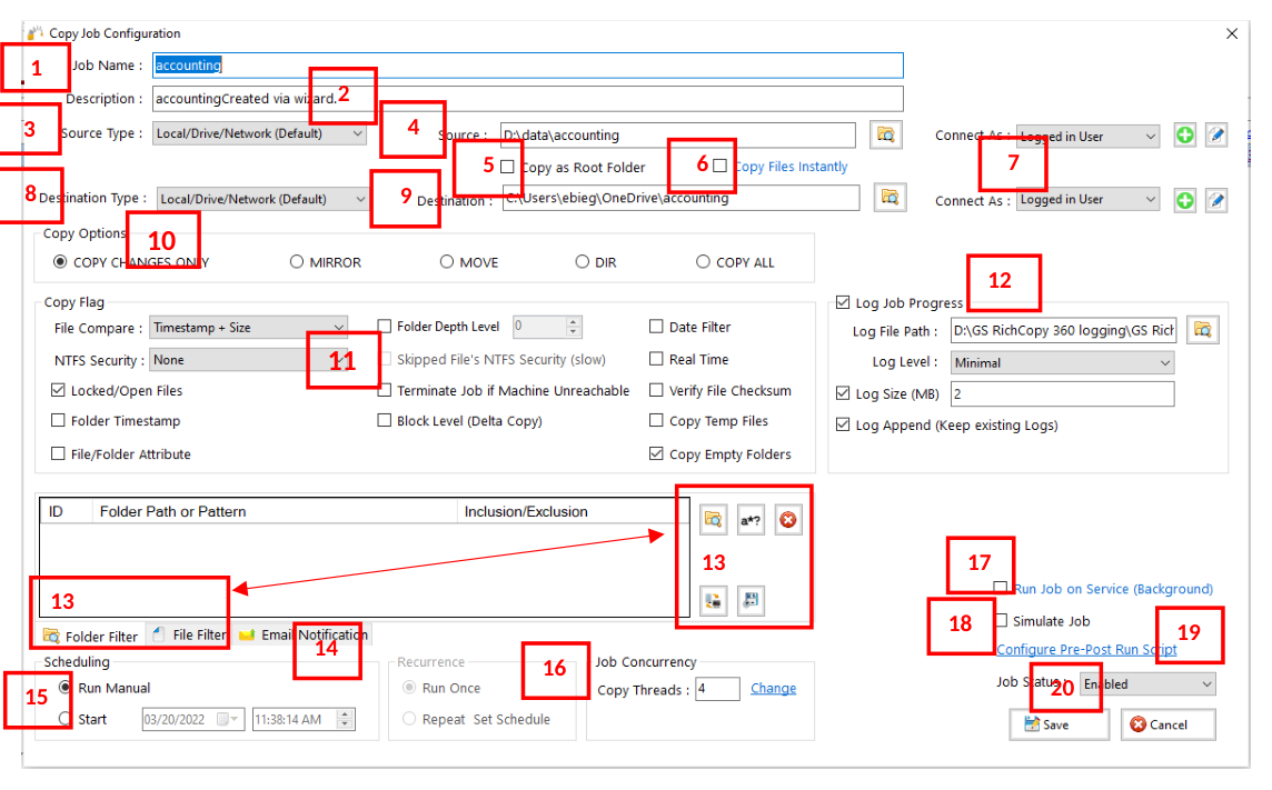GS RichCopy 360 screenshot