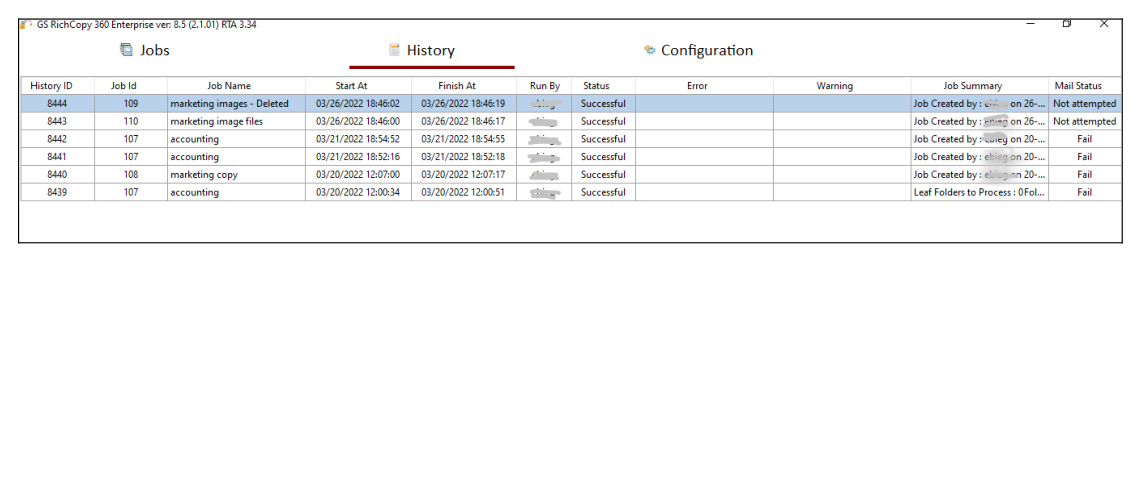 GS RichCopy 360 screenshot