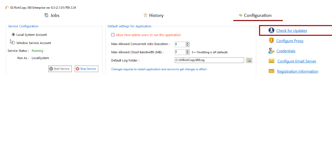 GS RichCopy 360 screenshot